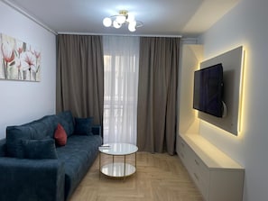 Lejlighed - 1 kingsize-seng med sovesofa - balkon | Arbejdsområde til bærbare computere, strygejern/strygebræt, gratis Wi-Fi