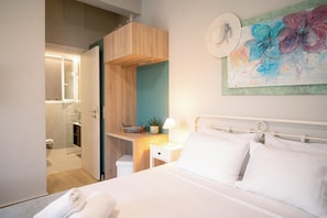 Apartment, 1 Bedroom | Blackout curtains, iron/ironing board, free WiFi, bed sheets - Peacock's Apartments (Moschato-Tavros)
