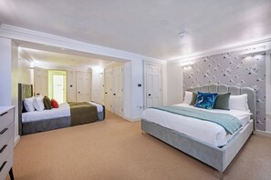 5 bedrooms, iron/ironing board, travel cot, WiFi