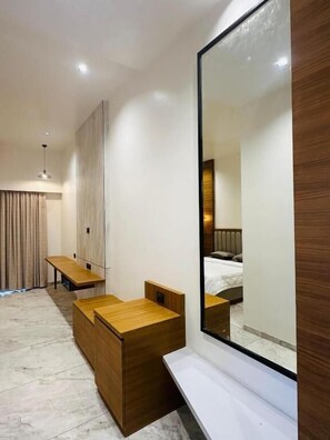Deluxe Double Room, Balcony, Garden View | In-room safe, free WiFi - SRK Farm and Resort (Anjar)
