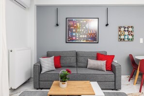 Huoneisto, parveke, kaupunkinäköala | Pimennysverhot, silitysrauta/-lauta, ilmainen Wi-Fi