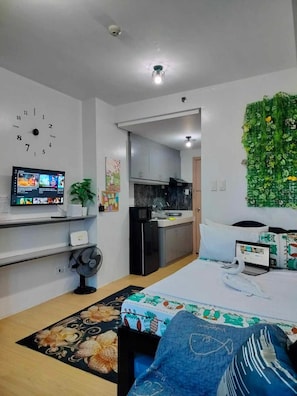 คอนโด, 1 ห้องนอน, สระว่ายน้ำส่วนตัว, วิวเมือง | สิ่งอำนวยความสะดวกในห้องพัก