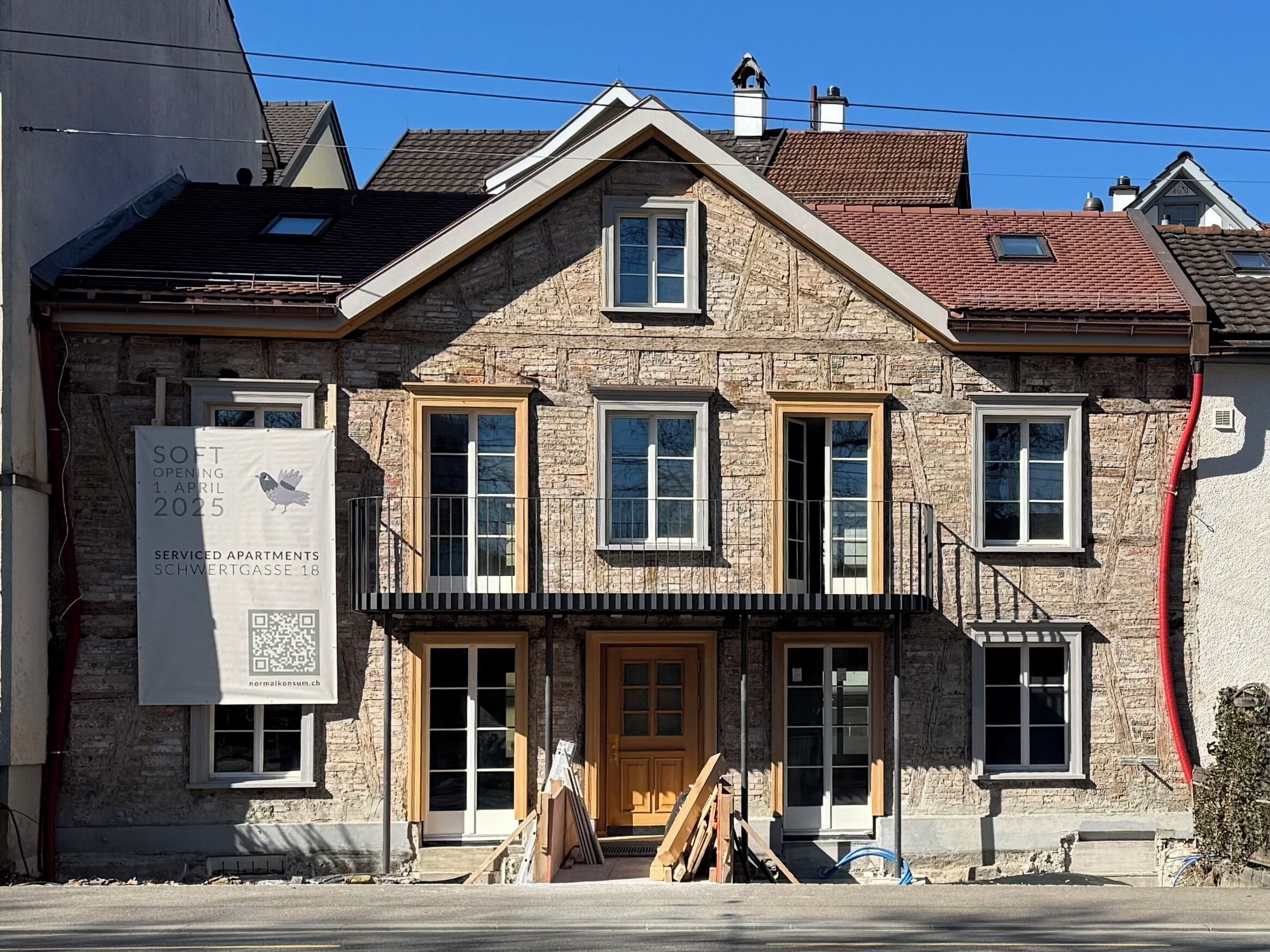 Fassade der Unterkunft