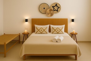2 chambres, bureau, Wi-Fi gratuit, draps fournis
