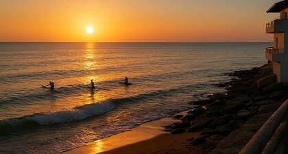 Seaside Family Retreat • Surf Ocean View With Kitchen and WiFi in Taghazout