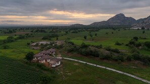 Landuitzicht vanuit accommodatie