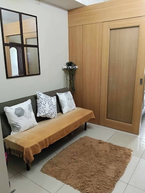 Living room - Serene Pasay Getaway - Entire Apartment for Rent (Pasay)