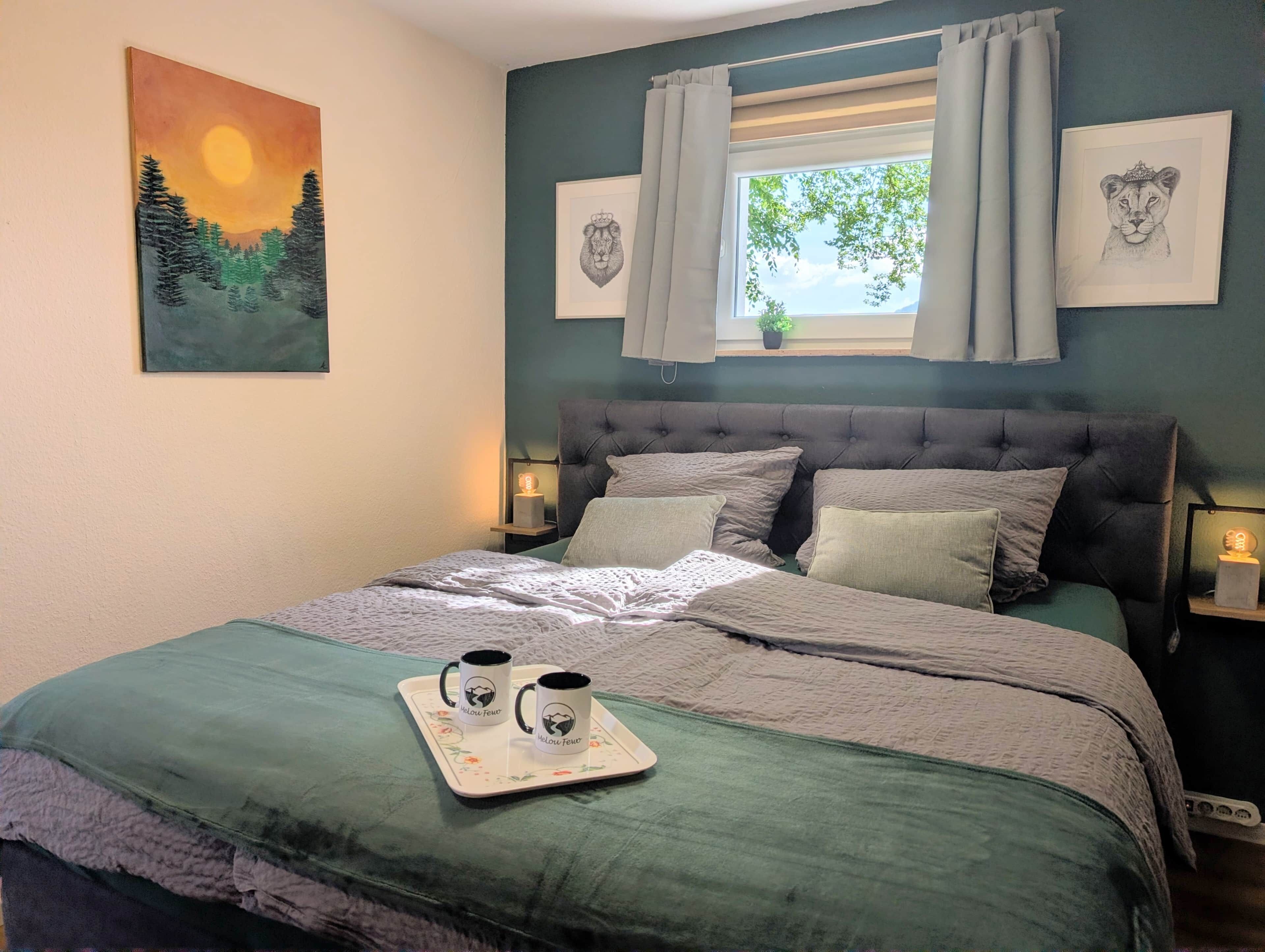 1 slaapkamer, een bureau, gratis wifi, beddengoed