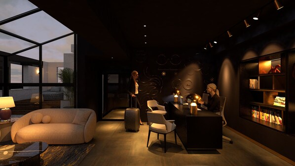 Lobby sitting area