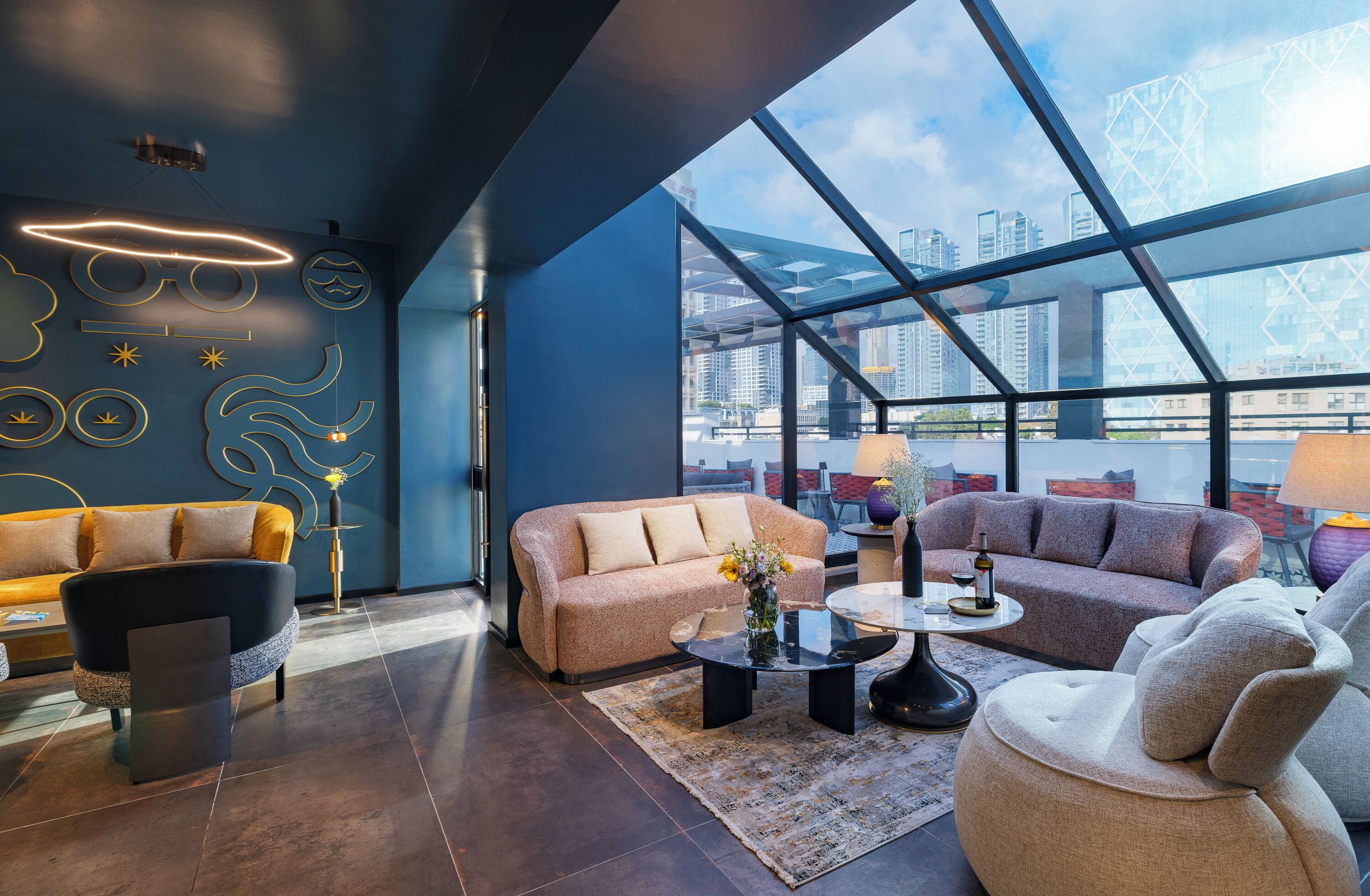 Sala de estar en el lobby