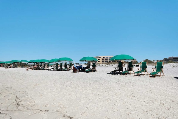 Vlak bij het strand
