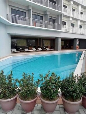 Condo, 1 Bedroom, Accessible, Balcony | Pool | Outdoor pool