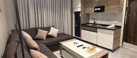 Appartement, 1 chambre, accessible aux personnes à mobilité réduite, fumeur | Salle de séjour