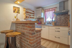Family House, Multiple Bedrooms (Wellness House Deer's Hill) | Private kitchen | Fridge, microwave, oven, stovetop - Wellness House Deer's Hill (Ljutomer)