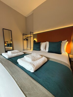 Hypo-allergenic bedding, iron/ironing board, bed sheets