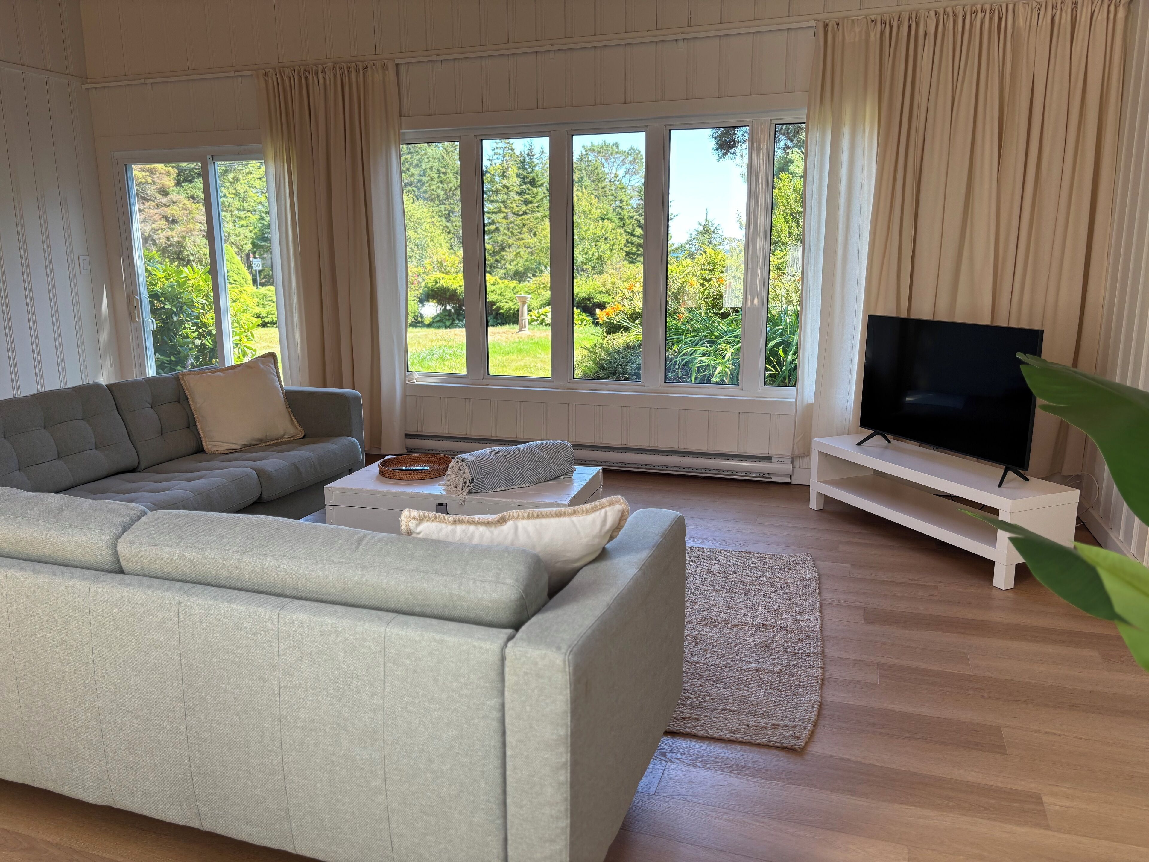 Smart-TV, peis og bøker