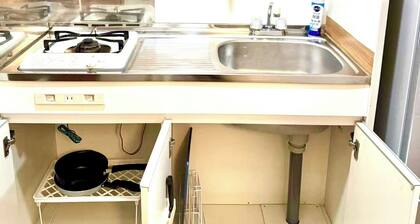 Chikasakae, multiple rooms in the same building, sleeps 4, 6 min walk from Shinsakaecho station, convenient for shopping, dining, etc.