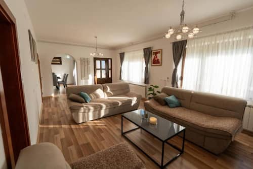 Villa (Three Bedroom Villa) | Living room | 32-inch flat-screen TV with satellite channels