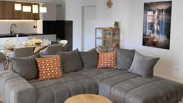 公寓 (Two Bedroom Apartment) | 客廳 | 32-吋平面電視,提供衛星頻道