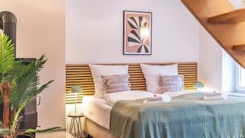 Ropa de cama de alta calidad y cortinas blackout