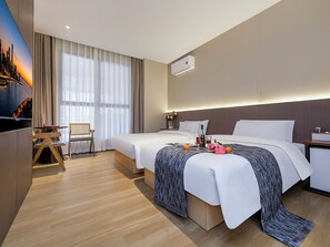 Habitación empresarial | Wifi gratis y ropa de cama 