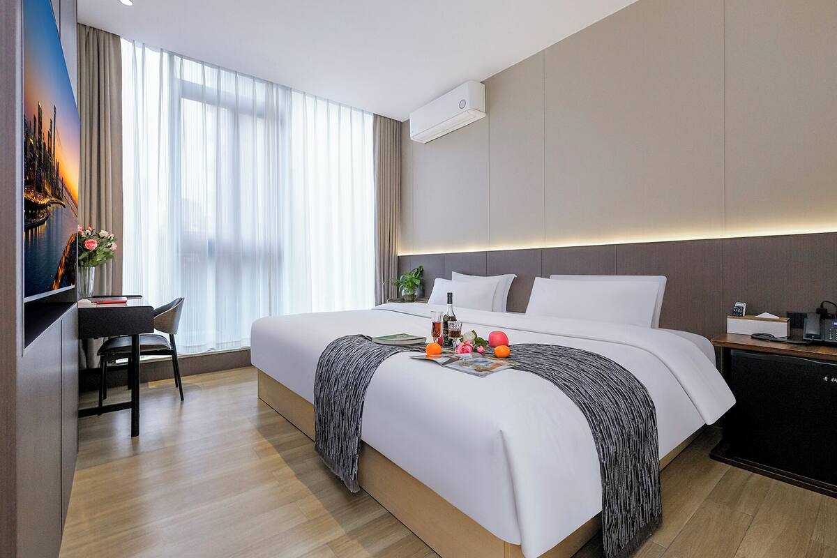 Kamar Double Standar, pemandangan kota | Wi-Fi gratis