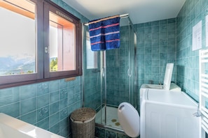 Shower, hair dryer