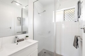 Hair dryer, towels