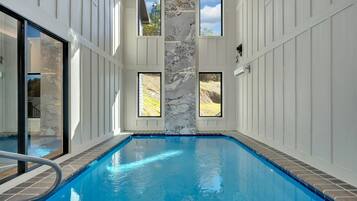 Indoor pool, a heated pool