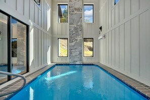 Indoor pool, a heated pool