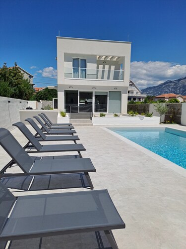 Modern villa with a private pool