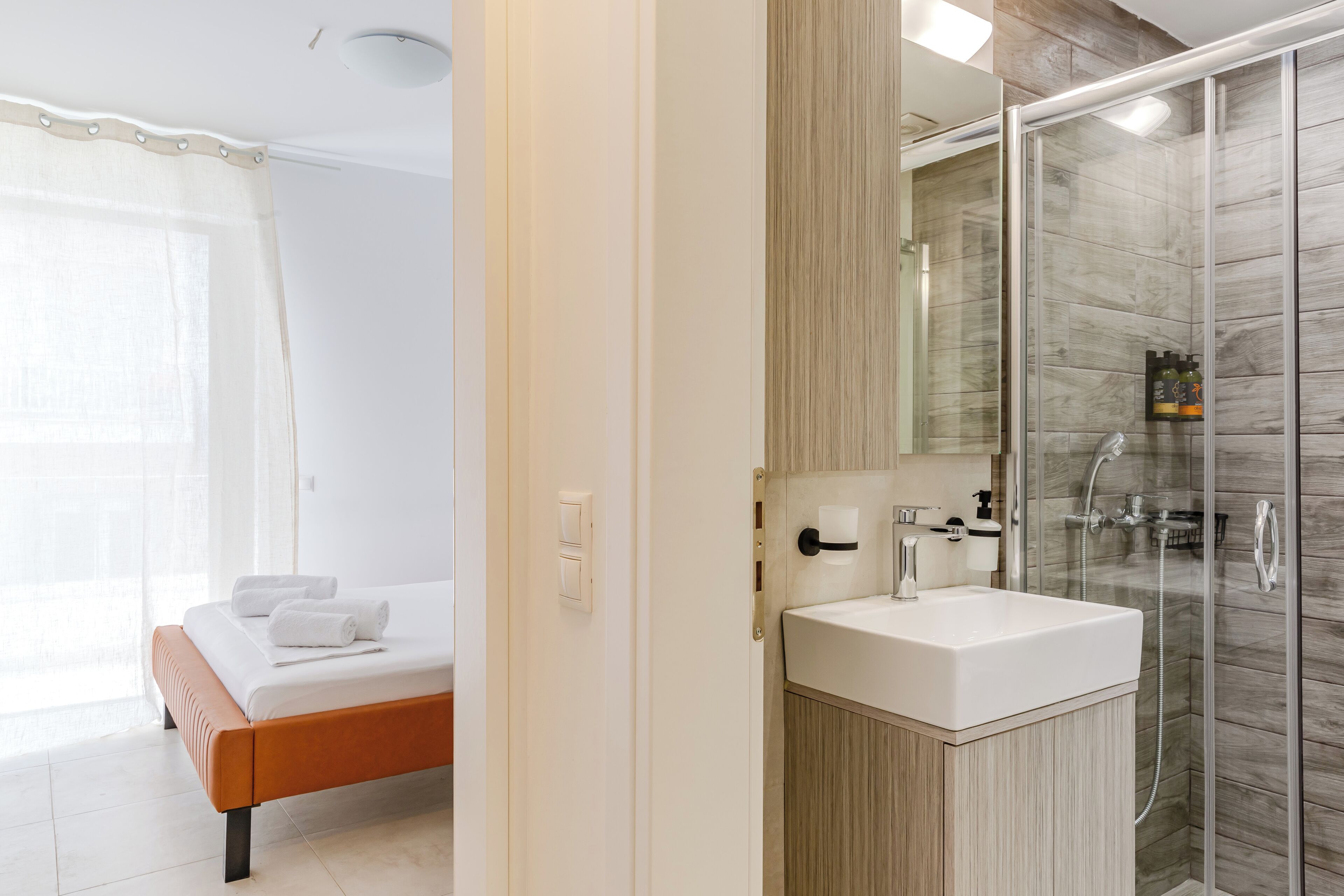 Deluxe-Apartment, 1 Schlafzimmer, Balkon | Badezimmer