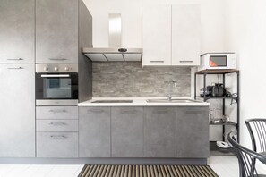 Fridge, microwave, toaster, ice maker