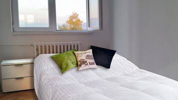 2 bedrooms, desk, iron/ironing board, WiFi