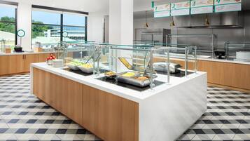 Free daily buffet breakfast