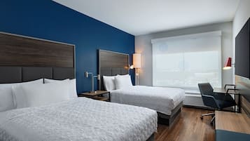 Kamer, 2 queensize bedden | Gratis wifi