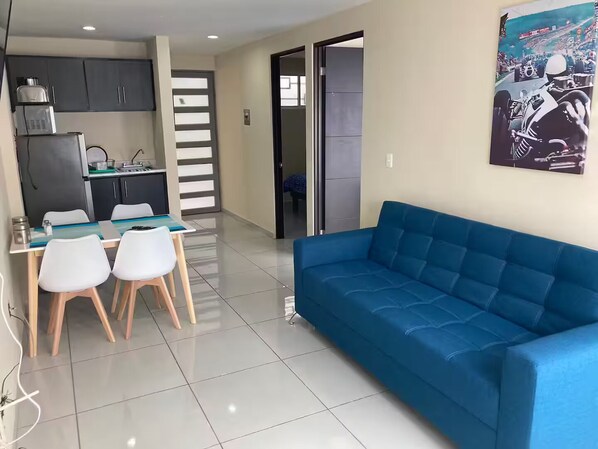 Living area - Hermoso departamento cómodo y funcional 4 (Guadalupe)