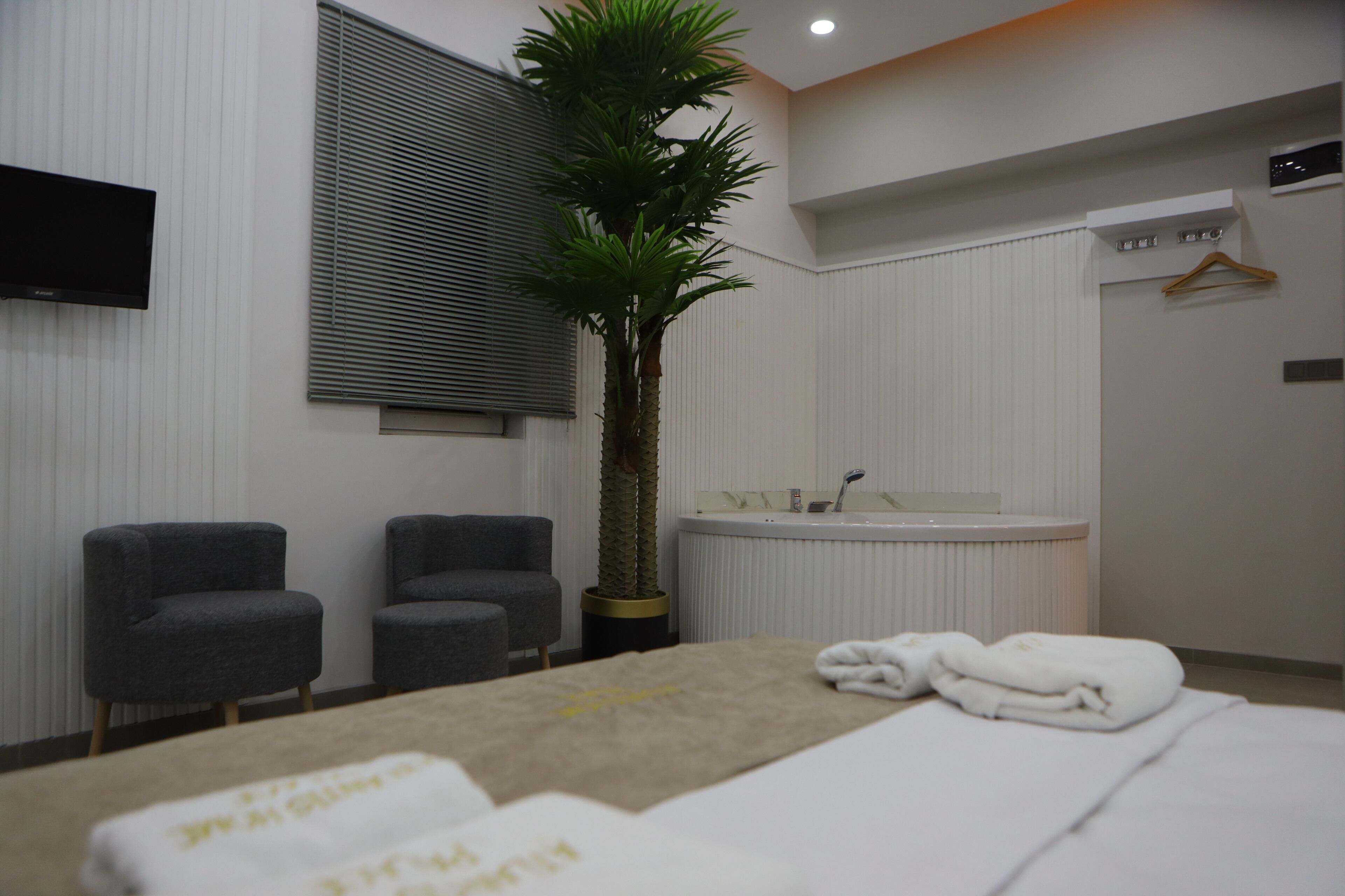 Minibar, escritorio, espacio para trabajar con laptop y wifi gratis 