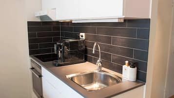 Fridge, oven, stovetop, dishwasher