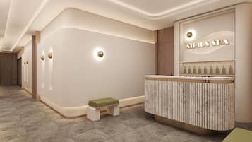 Sauna, steam room, Turkish bath/hammam, aromatherapy, hot stone massages
