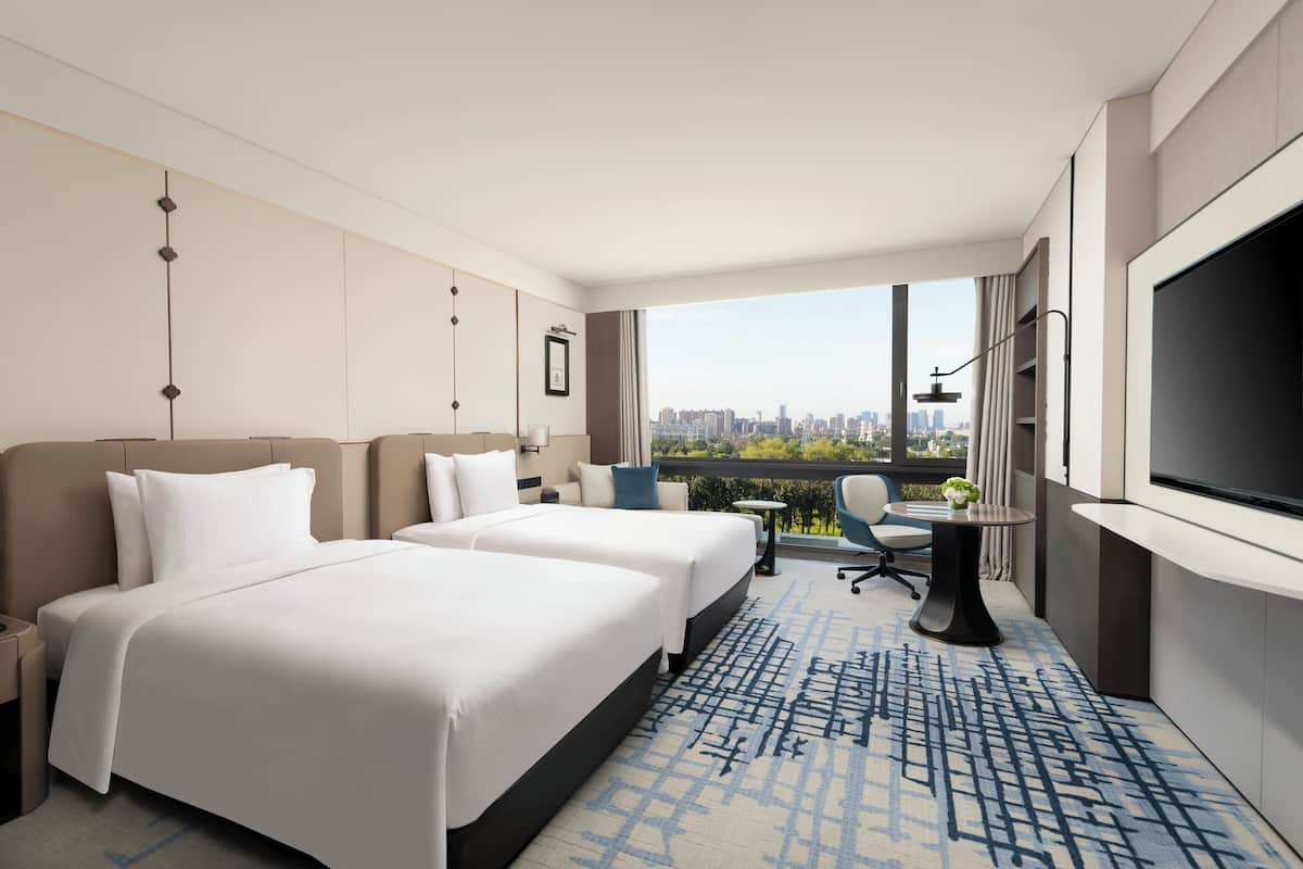 Standard Room, 2 Double Beds, City View