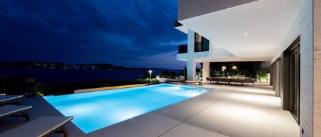 Una piscina riscaldata