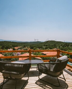 Double Room, 1 King Bed, Terrace, Mountain View | Terrace/patio