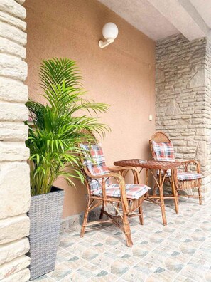 Terrace/patio - Studio with air conditioning (Hévíz)