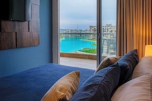 1 bedroom, iron/ironing board, free WiFi, bed sheets - Baia Kristal Top Floor - Elegance and Luxury View (Cartagena de Indias)