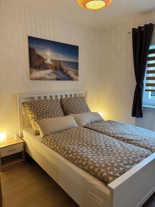 1 غرفة نوم وواي فاي وملاءات أسرّة