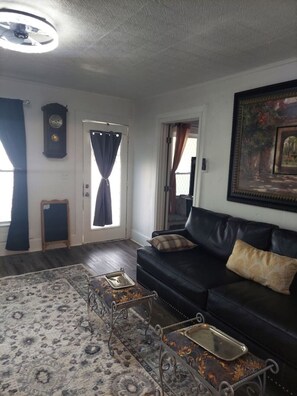 Smart TV, DVD player, books, video library