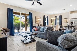 85-inch Smart TV with digital channels, table football