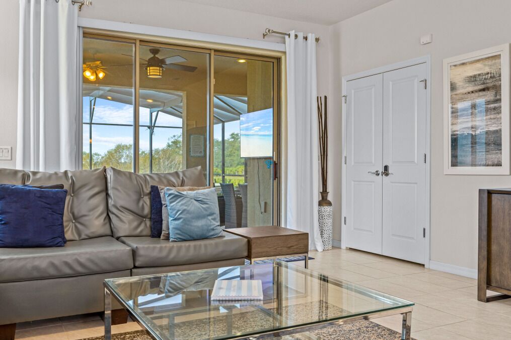 House | Living area | 55-inch Smart TV with digital channels, streaming services, offices