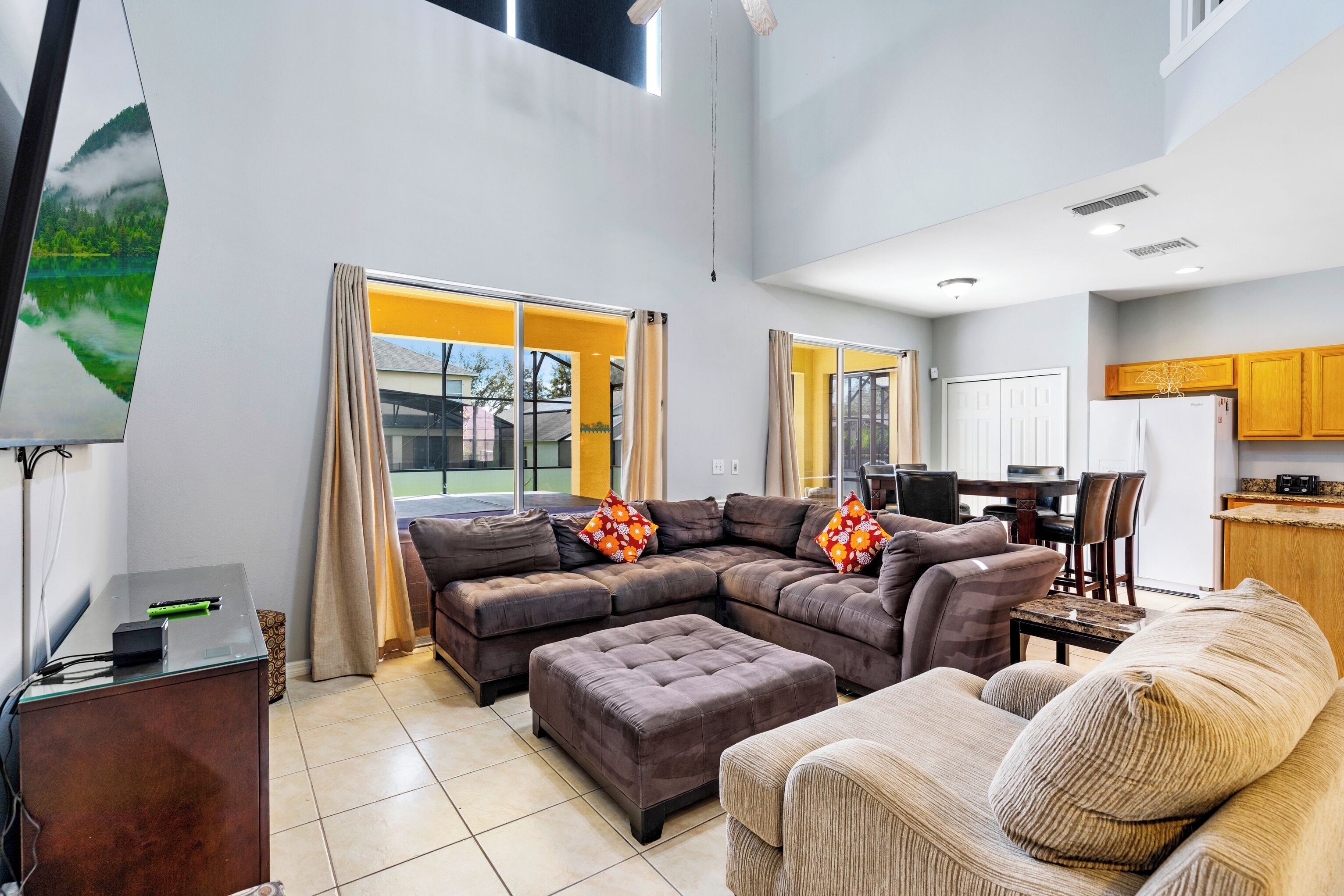 House | Living area | 55-inch Smart TV with digital channels, streaming services